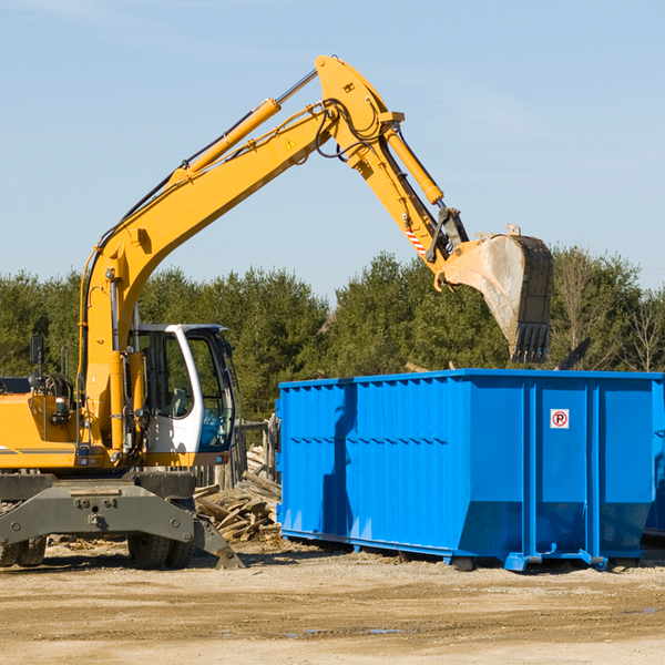 can i rent a residential dumpster for a construction project in Kiowa County